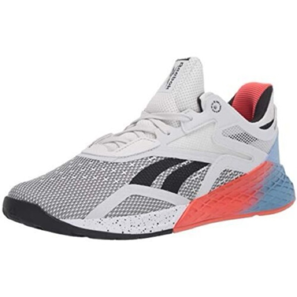 Reebok Nano X Women's Training Shoes
Size: 8.5
White Fluid Blue Vivid Orange